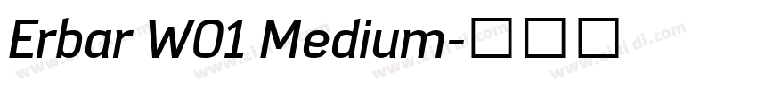Erbar W01 Medium字体转换